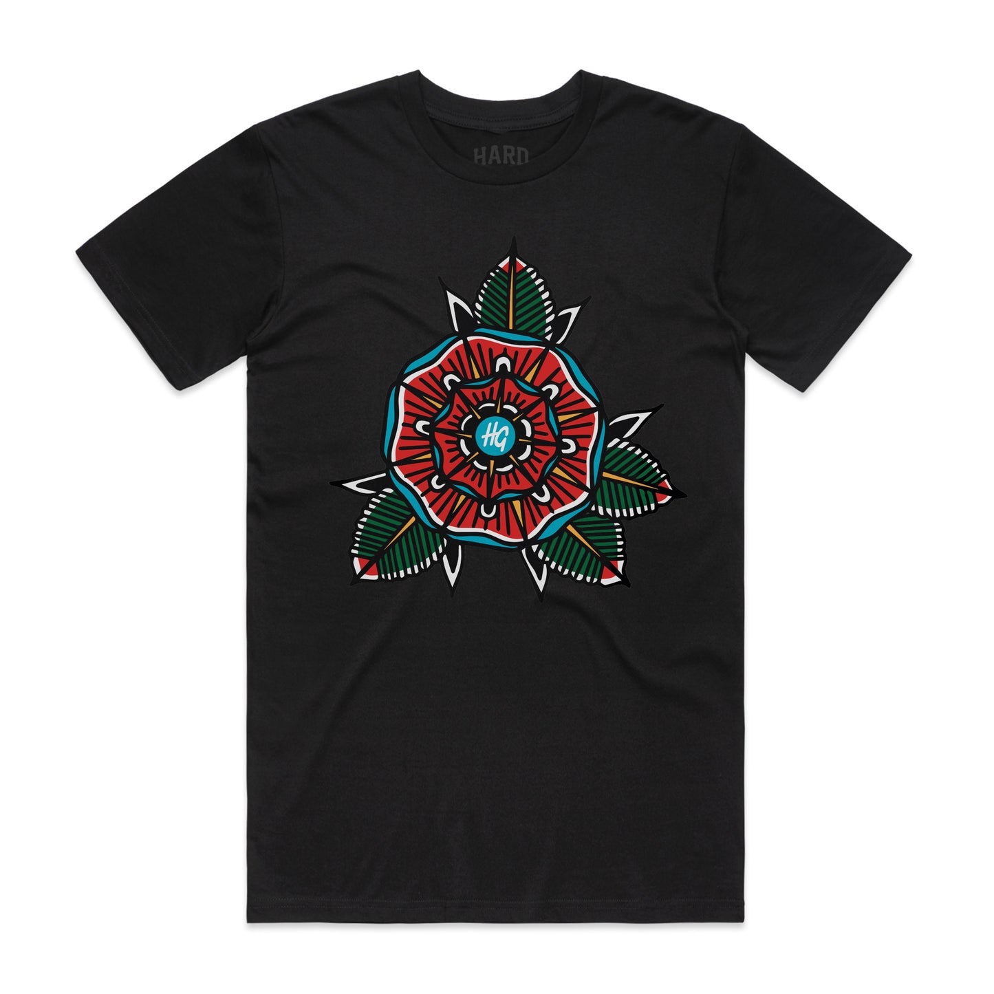 Geoflower Tee Black