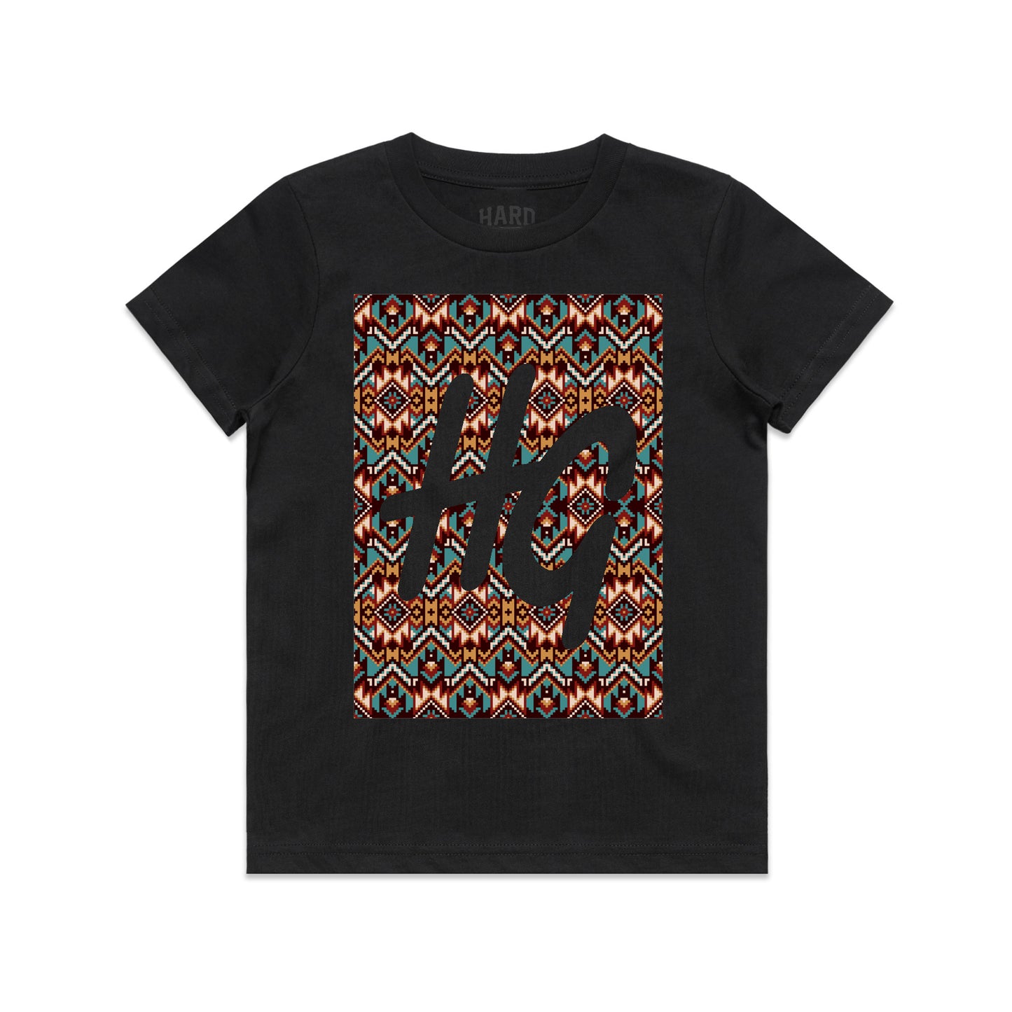 Kids Aztec Logo Tee Black