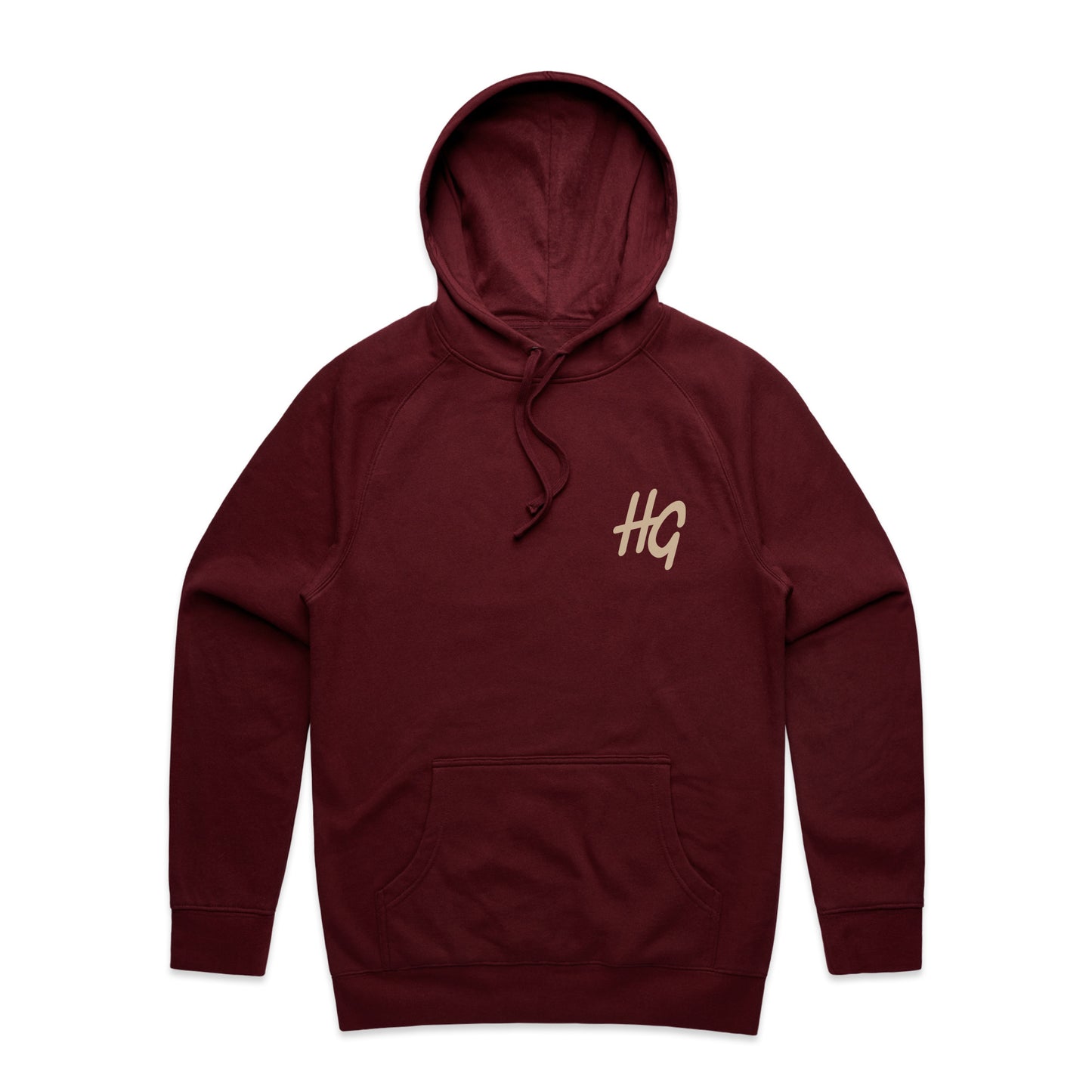 Italic Logo Hoodie Burgundy