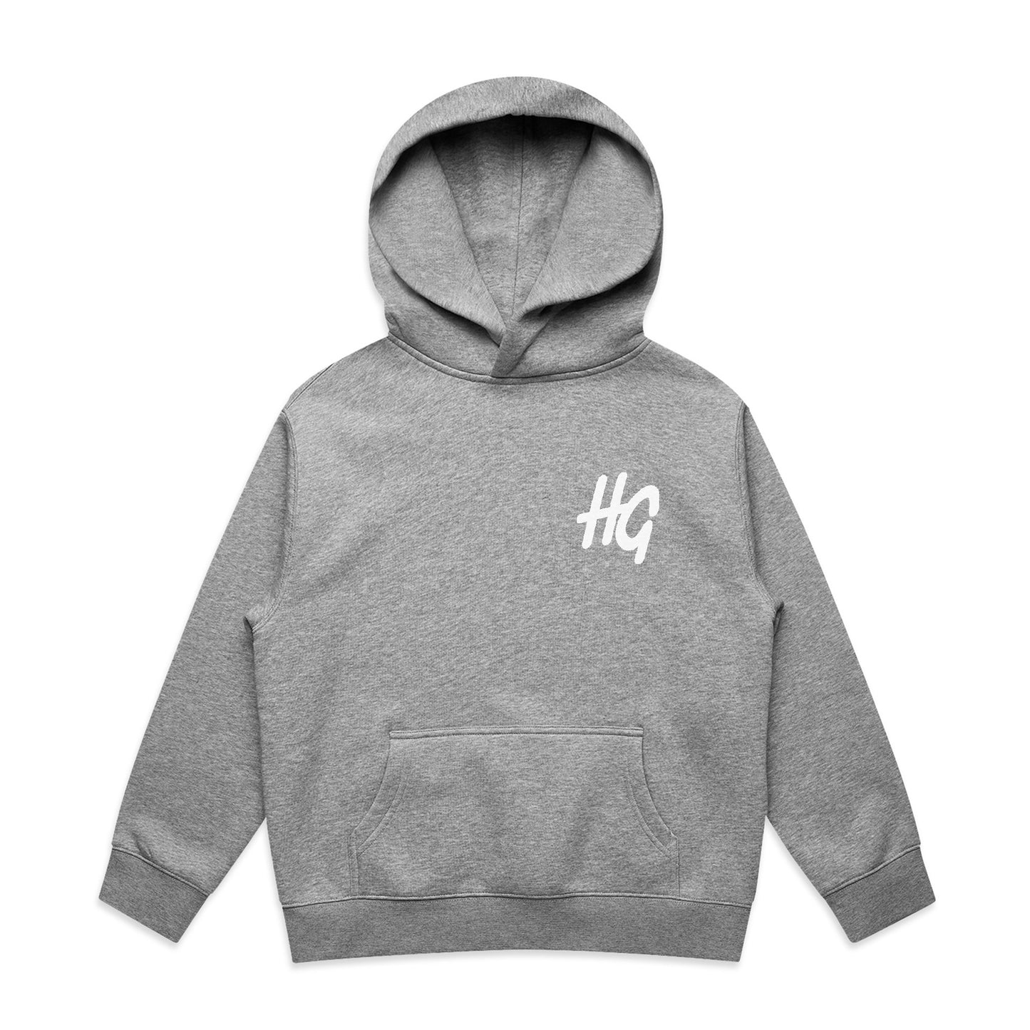 Kids Italic Logo Hoodie Grey