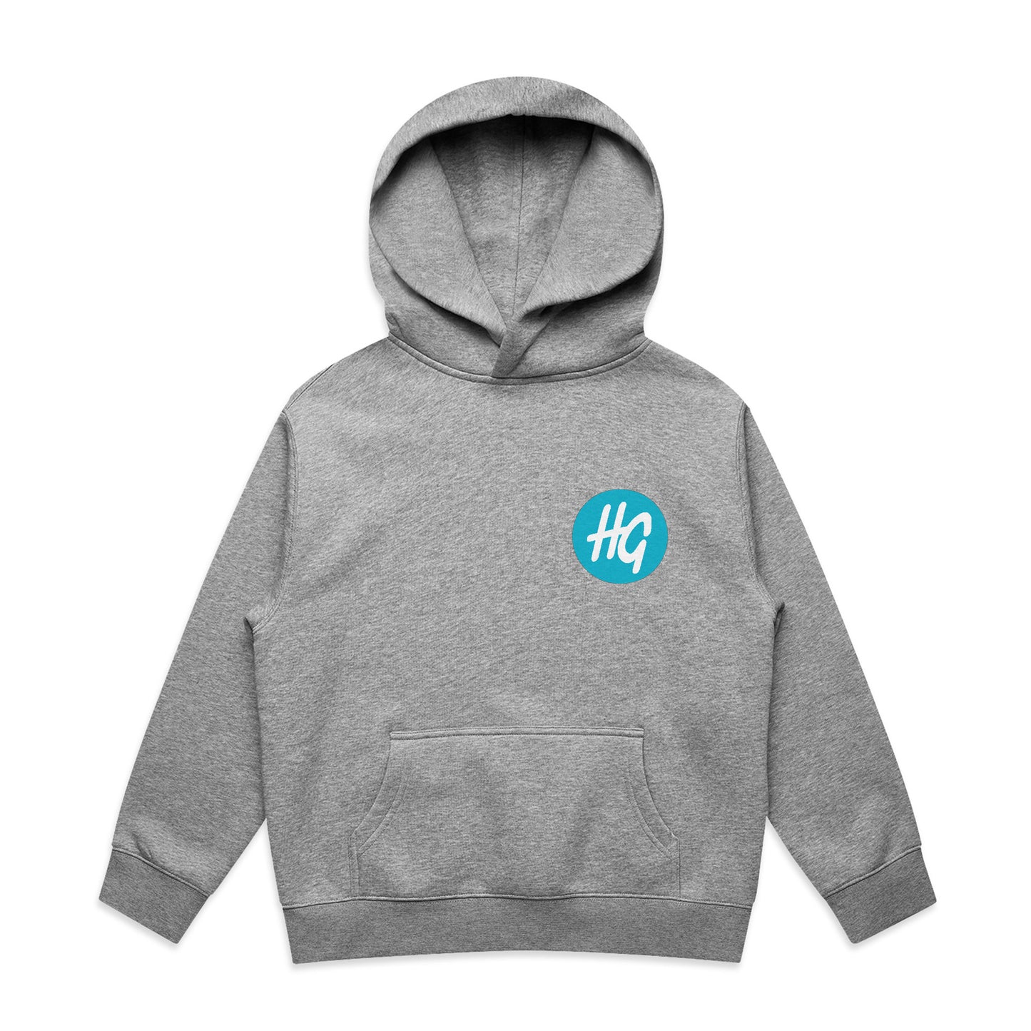 Kids Geoflower Logo Hoodie Grey