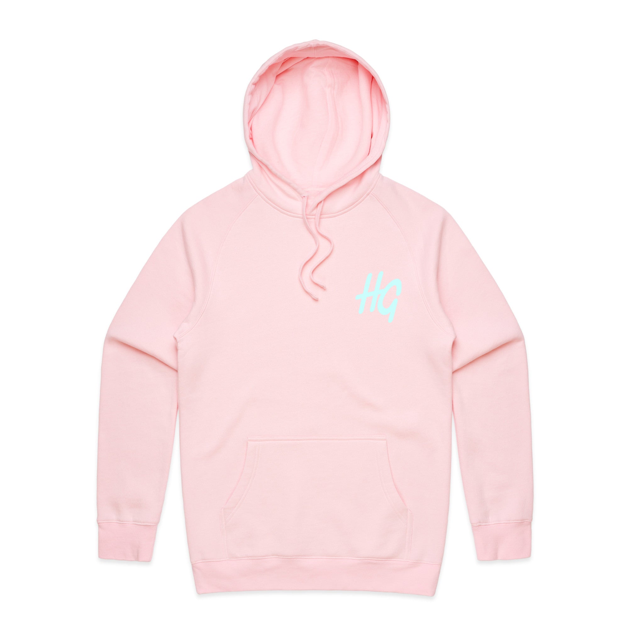 Pink logo hoodie sale